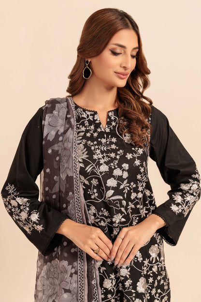 Bonanza Satrangi | Black Cambric 3 Piece (BS6243P03) 16 Black
