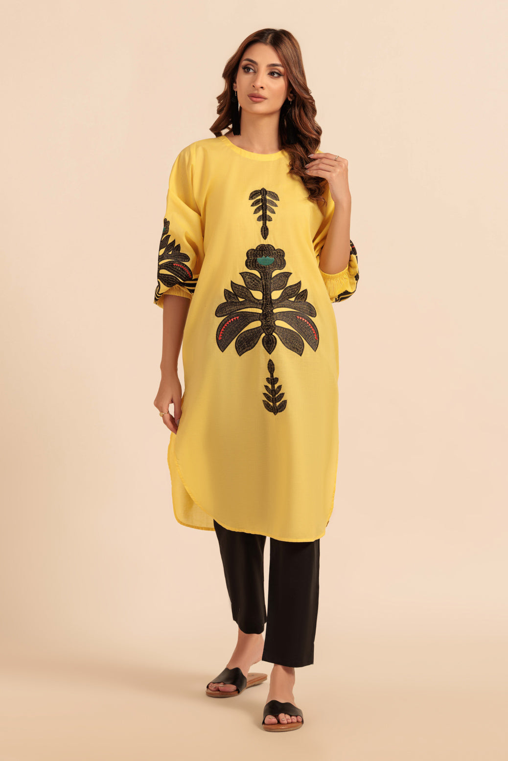 Bonanza Satrangi | Yellow Cambric 2 Piece (BS7242P22) 8 Yellow