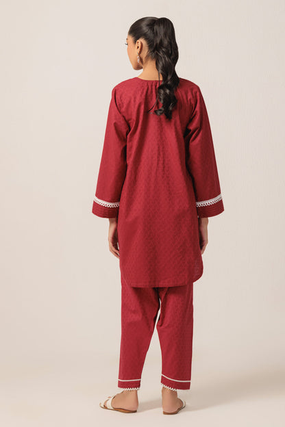 Bonanza Satrangi | Red Jacquard 2 Piece (BS7242P31) 12 Red