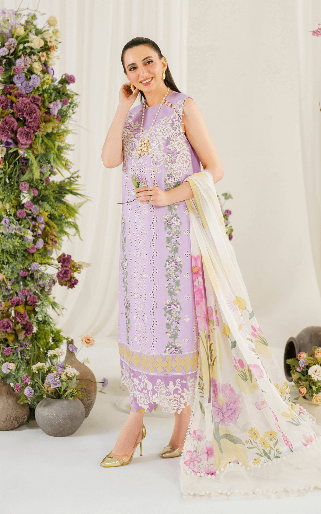 Asifa and Nabeel | Pretty in Pink Limited Edition | Babys Breath (PP-8) - Pakistani Designer Dress - by Asifa and Nabeel | Type: Luxury - 100% Original at Saira Sultan