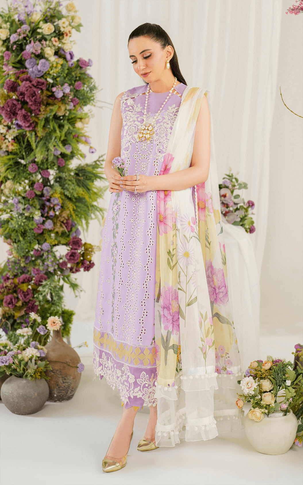 Asifa and Nabeel | Pretty in Pink Limited Edition | Babys Breath (PP-8) - Pakistani Designer Dress - by Asifa and Nabeel | Type: Luxury - 100% Original at Saira Sultan