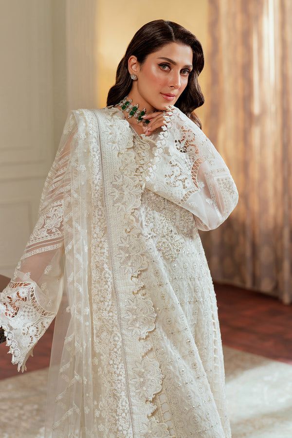 Baroque | Chantelle 24 | CHIFFON CH13-02 L White Short Shirt with Sharara