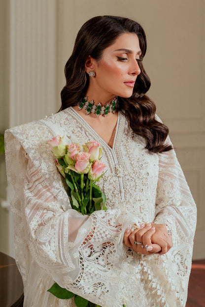 Baroque | Chantelle 24 | CHIFFON CH13-02 XL White Short Shirt with Sharara
