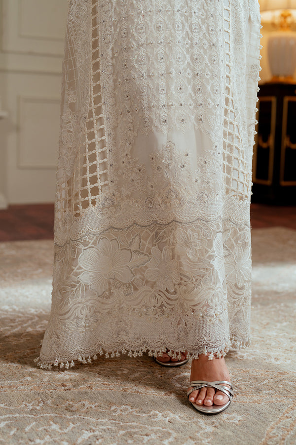 Baroque | Chantelle 24 | CHIFFON CH13-02 Custom Size White Long Shirt with Pant
