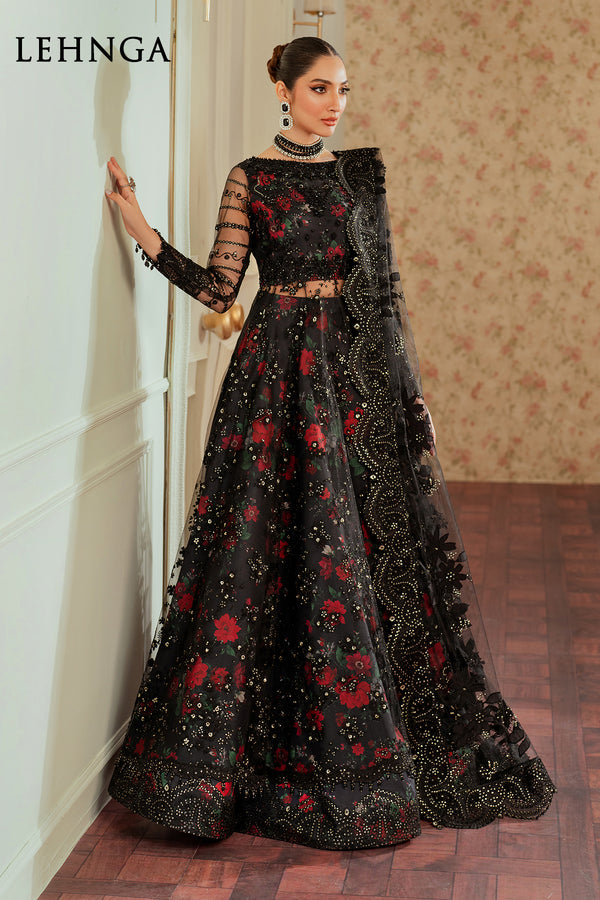 Baroque | Chantelle 24 | NET CH13-05 Custom Size Black Lehnga
