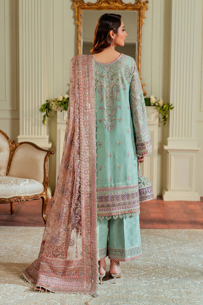 Baroque | Chantelle 24 | NET CH13-08 S Light Ferozi Shirt with Wide Trouser