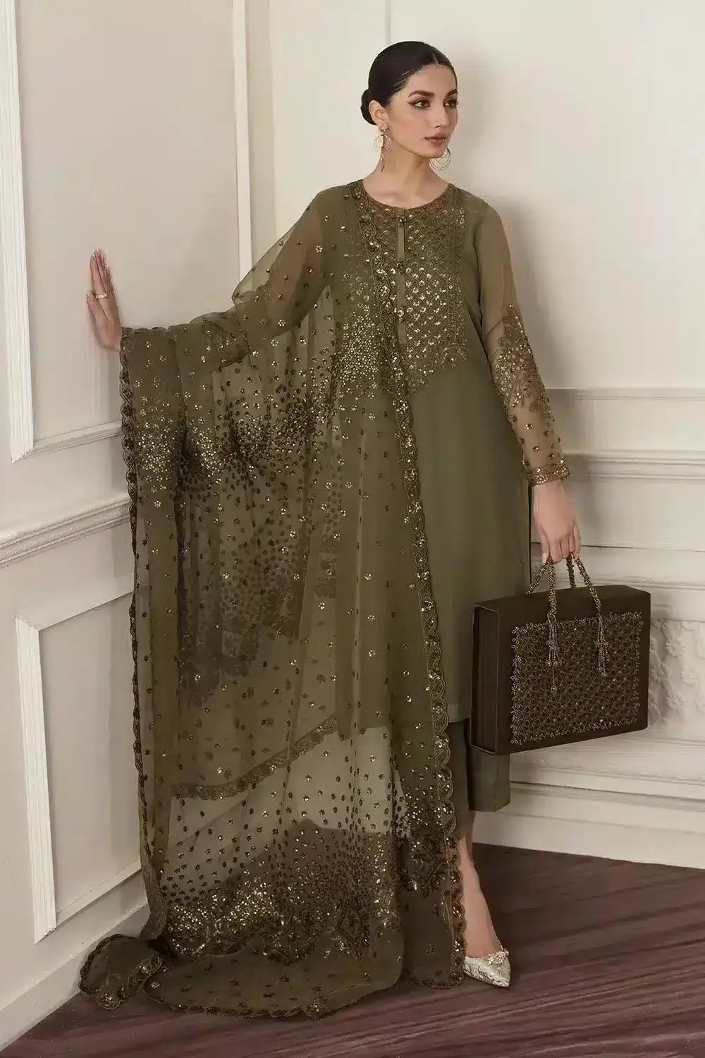 Baroque | Formals Collection | UF-295 - Pakistani Designer Dress - by Baroque | Type: Formal - 100% Original at Saira Sultan