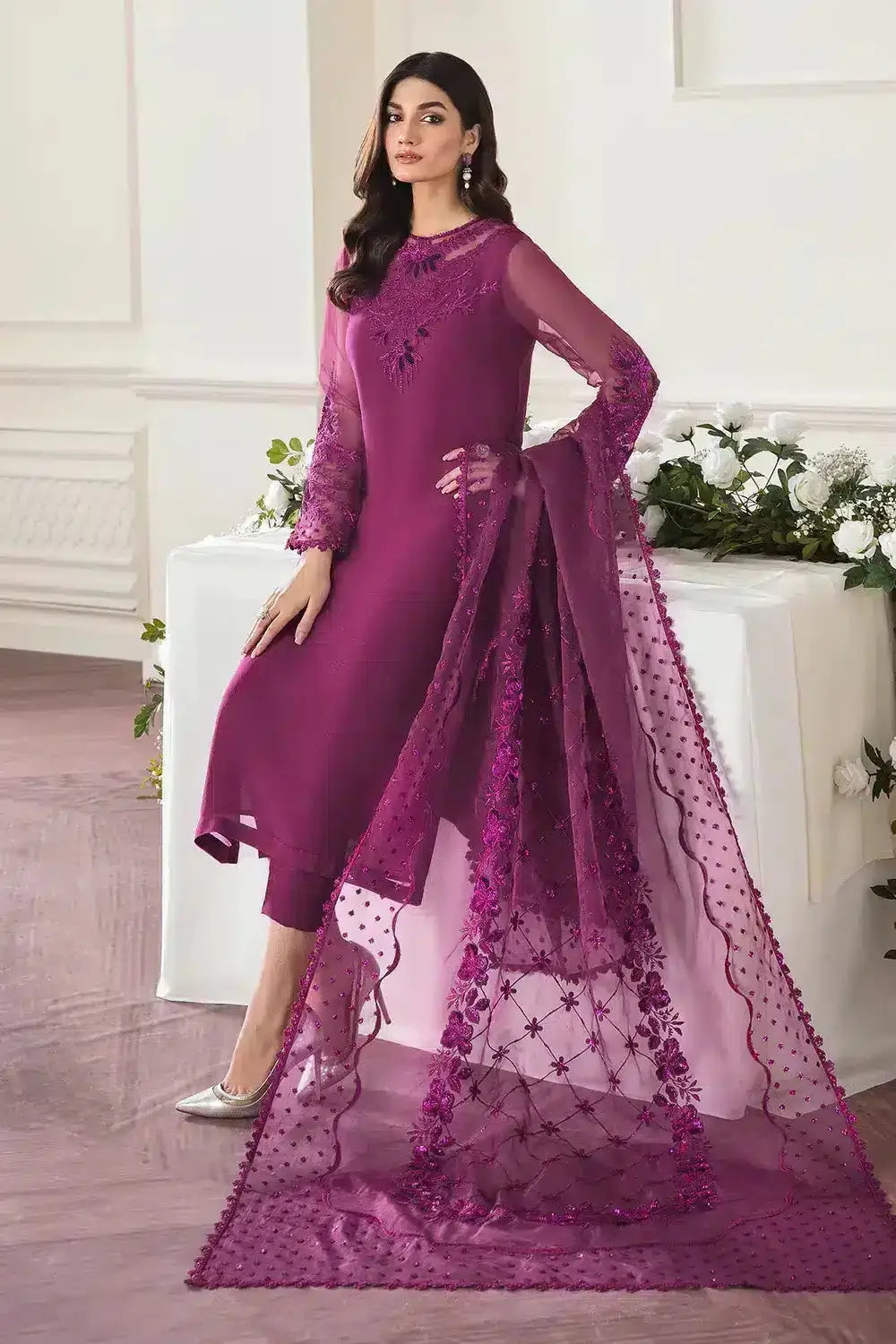 Baroque | Formals Collection | UF-291 - Pakistani Designer Dress - by Baroque | Type: Formal - 100% Original at Saira Sultan