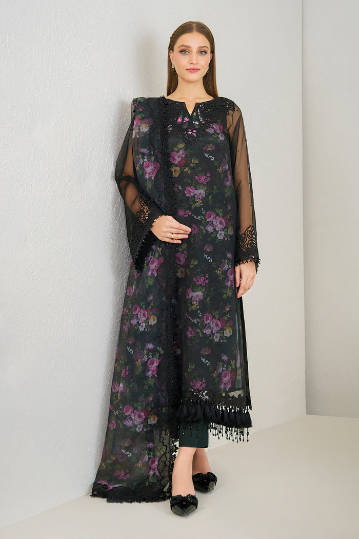 Baroque | Luxury Formals 24 | ORGANZA UF-525 - Pakistani Designer Dress - by Baroque | Type: Ladies Clothes - 100% Original at Saira Sultan