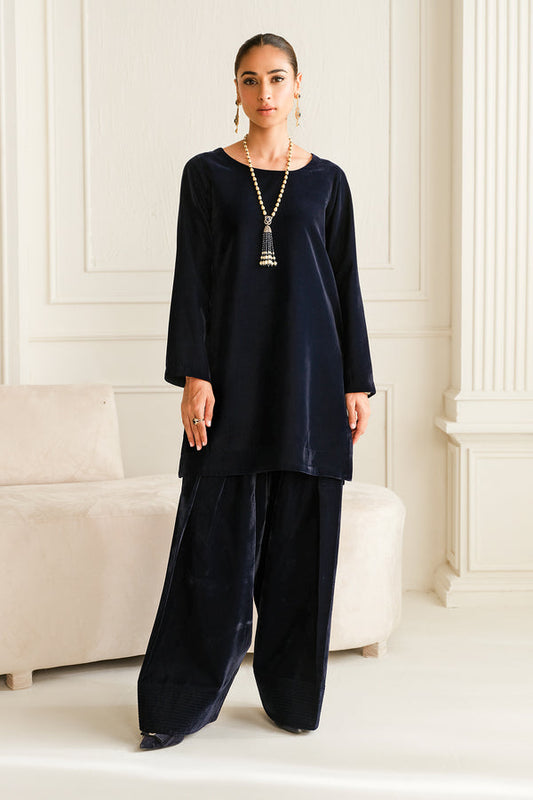 Baroque | Luxury Pret 24 | VELVET SUIT PR-1012 - Pakistani Designer Dress - by Baroque | Type: Ladies Clothes - 100% Original at Saira Sultan