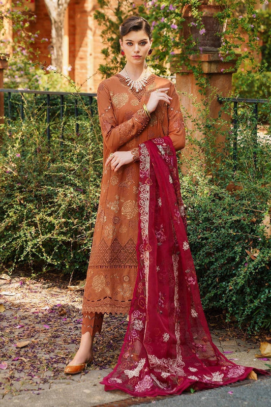 Baroque | Swiss Lawn 24 | SL12-D08 - Pakistani Designer Dress - by Baroque | Type: Luxury - 100% Original at Saira Sultan