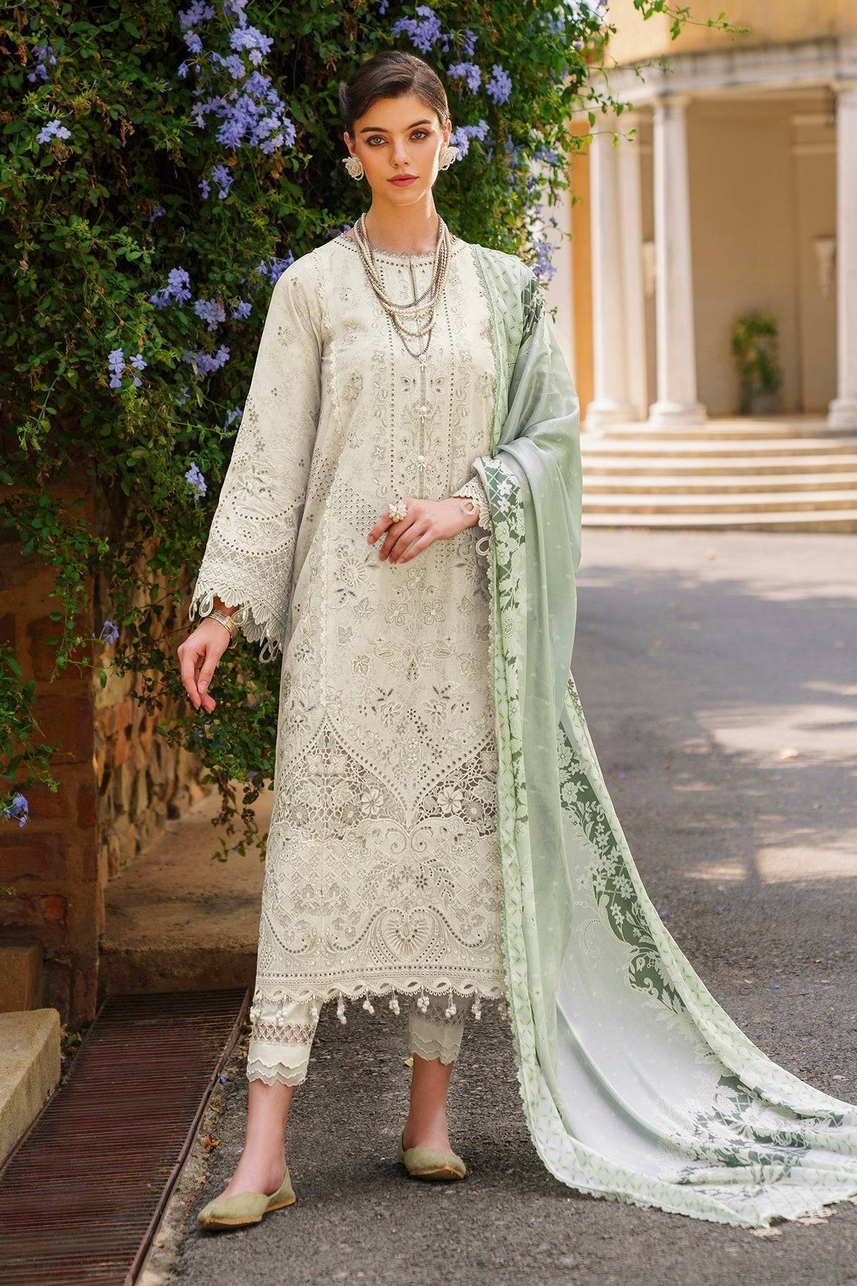 Baroque | Swiss Lawn 24 | SL12-D01 - Pakistani Designer Dress - by Baroque | Type: Luxury - 100% Original at Saira Sultan