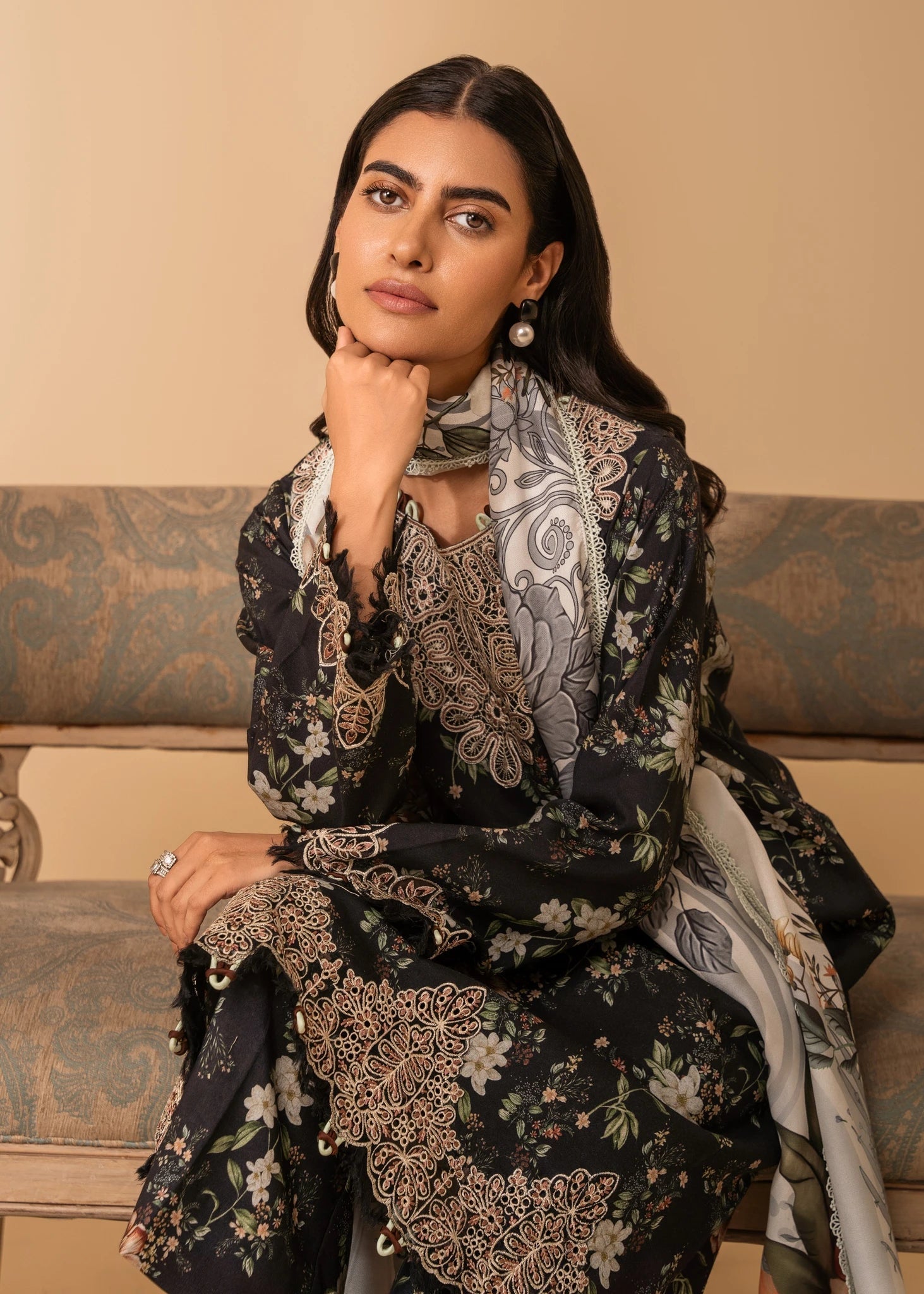 Nureh | Shades of Winter | ELARA (AZ-01) - Pakistani Designer Dress - by Nureh | Type: Ladies Clothes - 100% Original at Saira Sultan