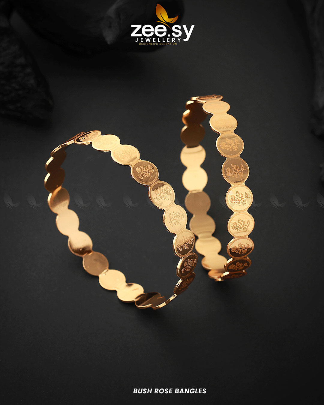 Bush Rose Bangles 2.8 Large