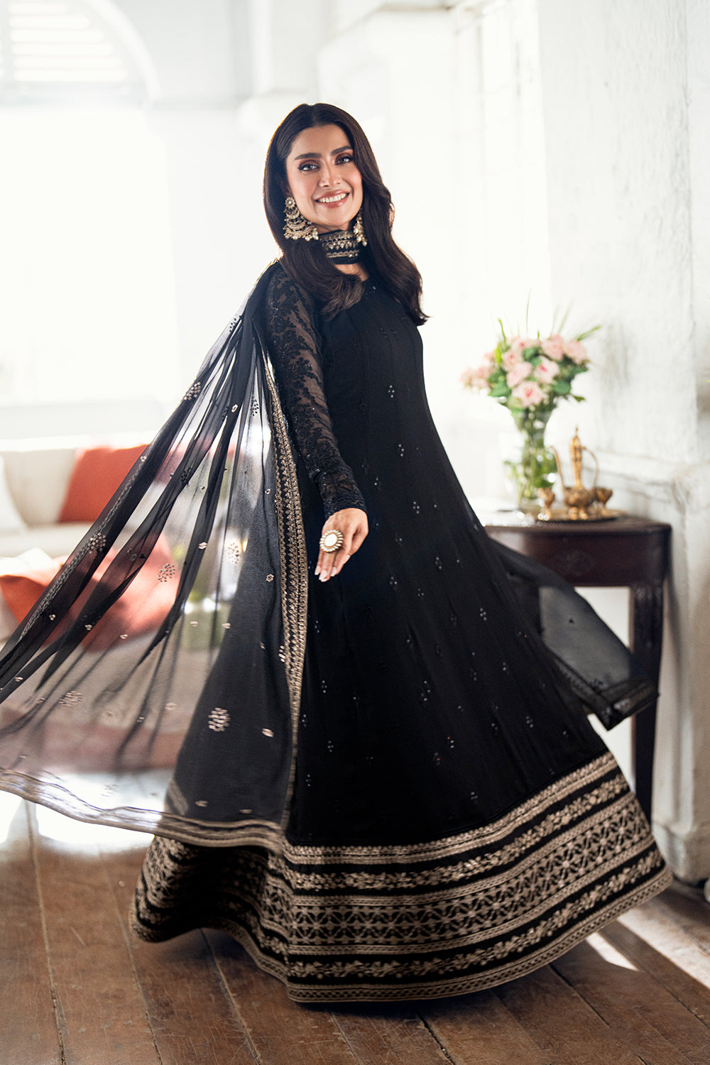 Azure | Luxe Formals | Caviar Noir - Pakistani Designer Dress - by Azure - Type : Ladies Clothes - 100% Original at Saira Sultan