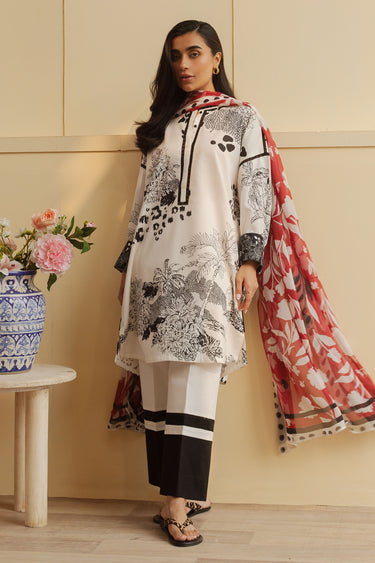 Zara Shahjahn | Coco Prints 24 | D8 - Pakistani Designer Dress - by Zara Shahjahan | Type: Casuals - 100% Original at Saira Sultan