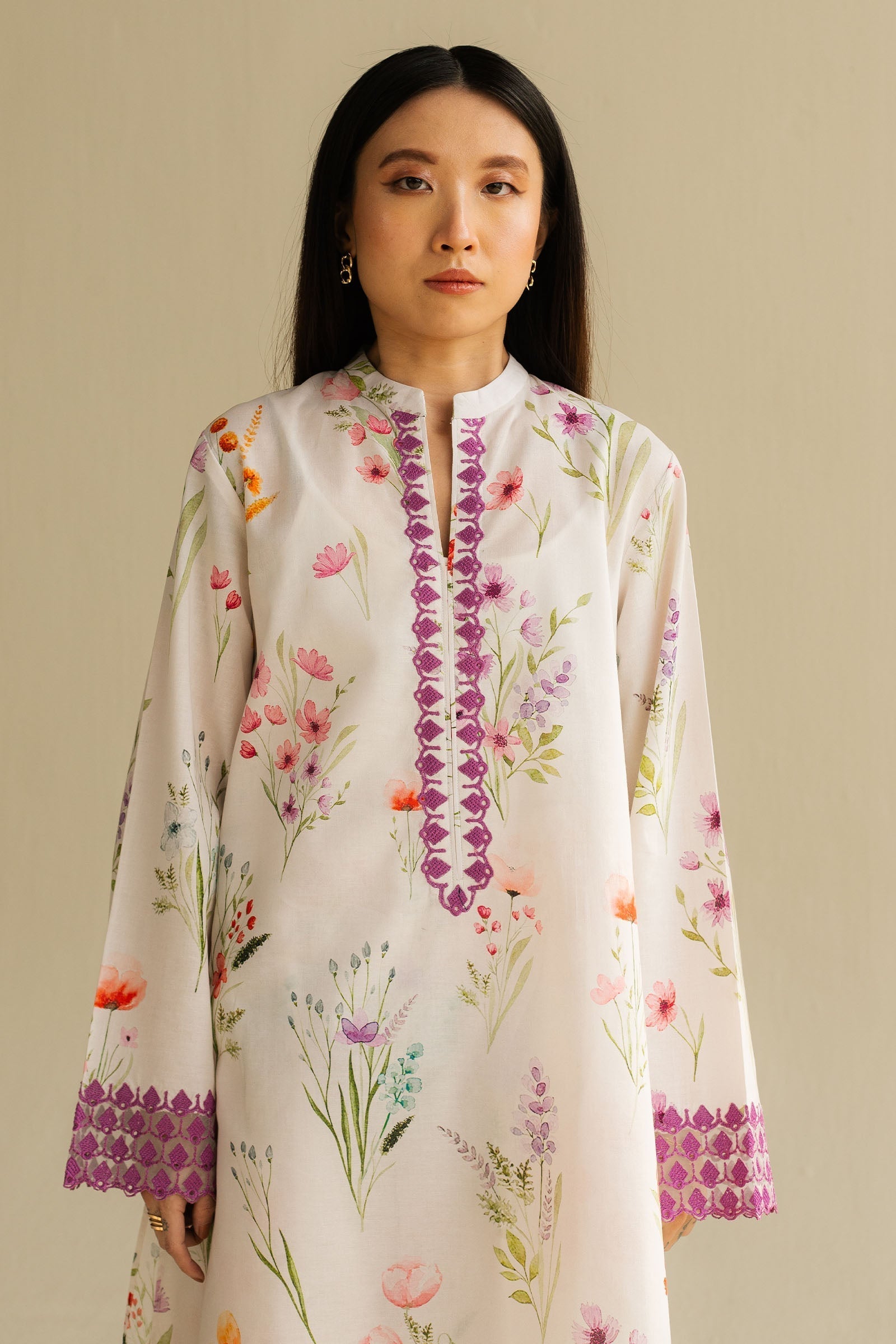 Zara Shahjahan | Love Coco 2025 | CR25B0221 M White Cambric