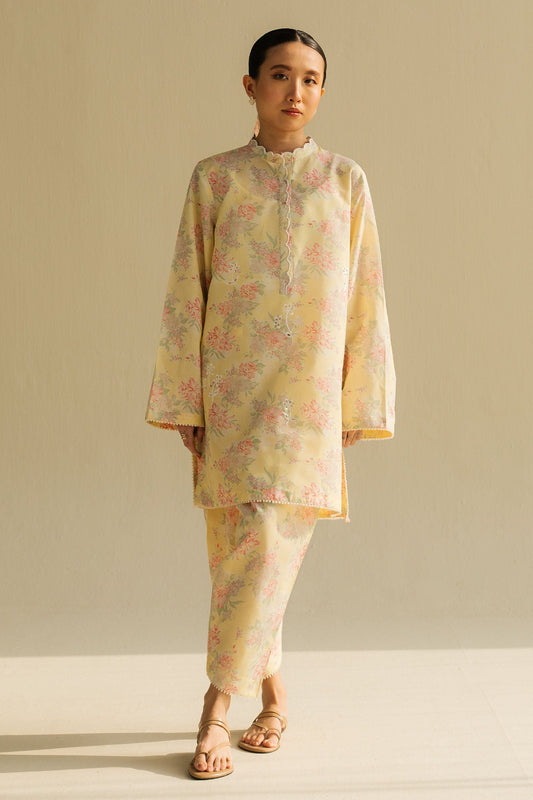 Zara Shahjahan | Love Coco 2025 | CR25B0222 XS Pale Yellow Cambric