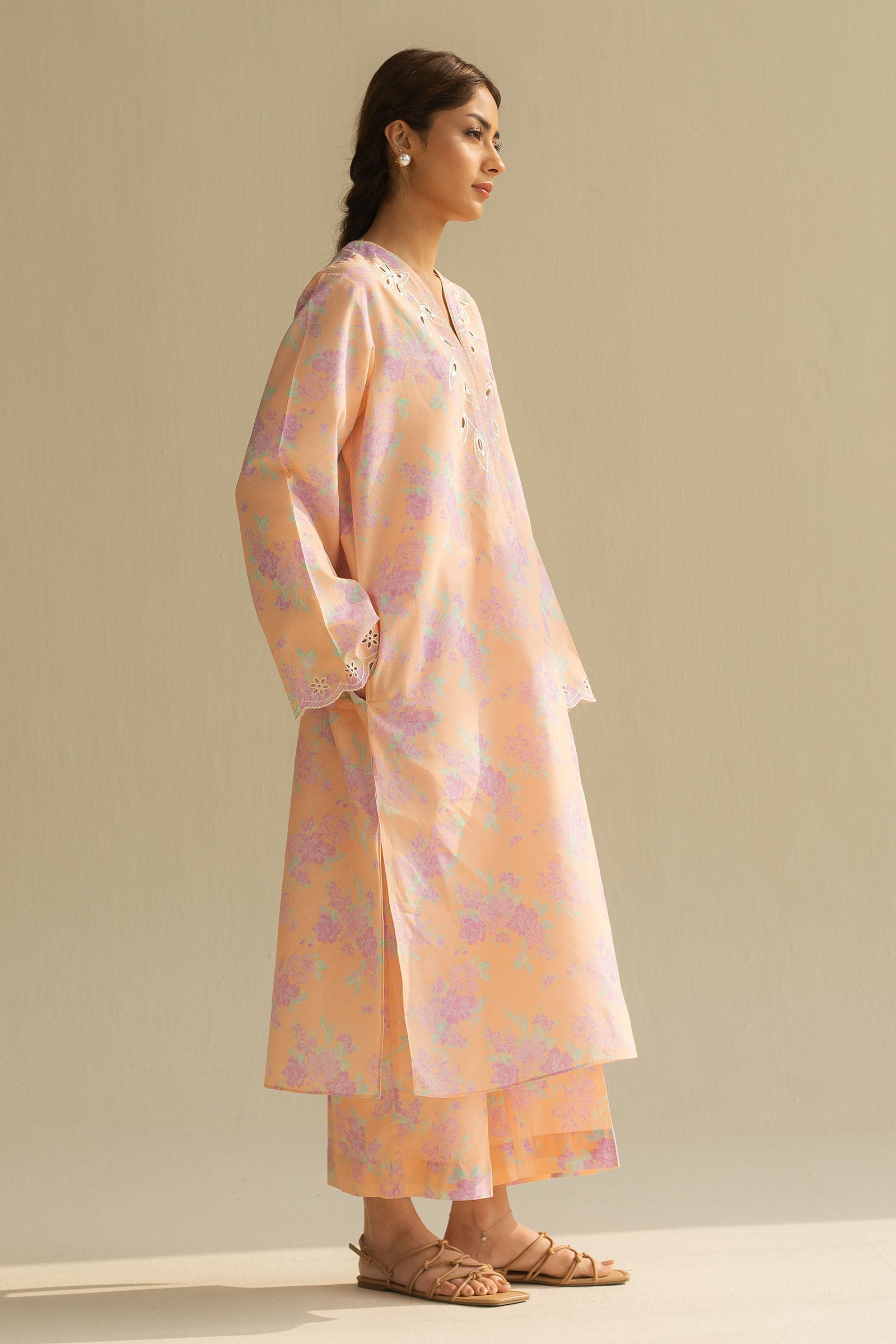 Zara Shahjahan | Love Coco 2025 | CR25B0228 L Pale Peach Cambric