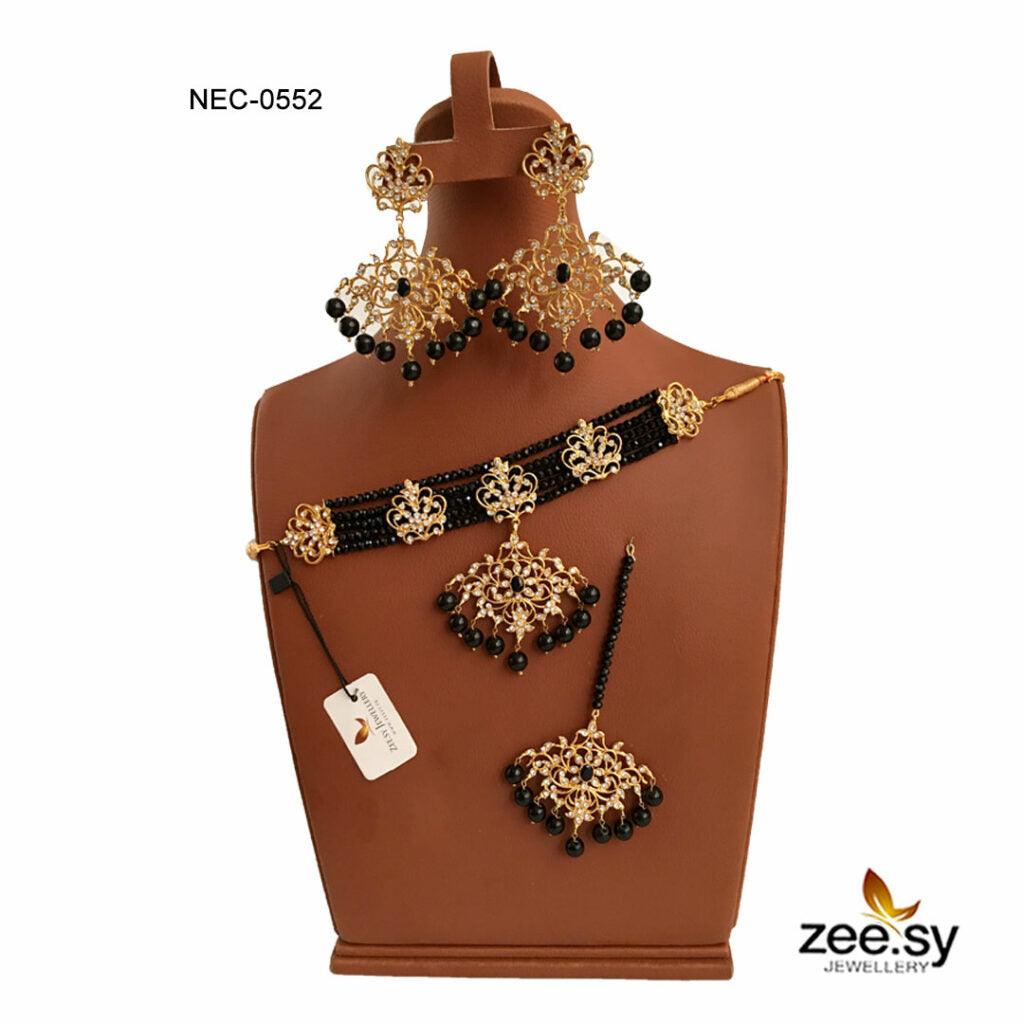 Crystal Necklace-0552 Crystal Black