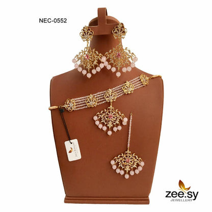 Crystal Necklace-0552 Crystal Pink