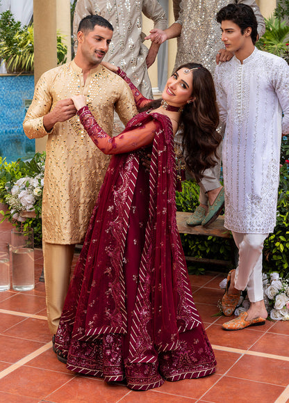 Sahane | Haye Dil Wedding Formals | CT 29009 Crimson HeartBeat - Pakistani Designer Dress - by Sahane - Type : Ladies Clothes - 100% Original at Saira Sultan