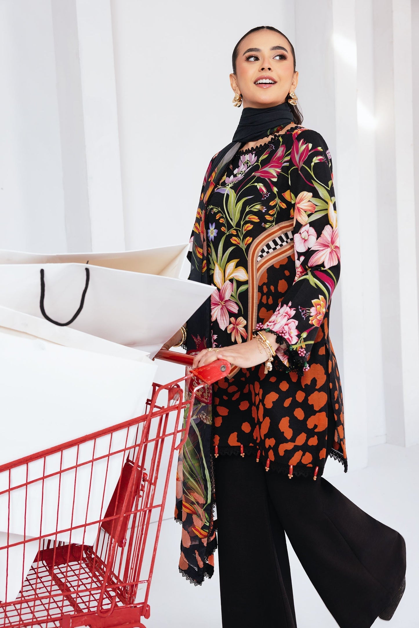 Maria B | Winter Basics 25 | MB-CUS25-1101B by Maria B - Designer Dress - Type : Ladies Clothes - Available at Saira Sultan - 100% Original 