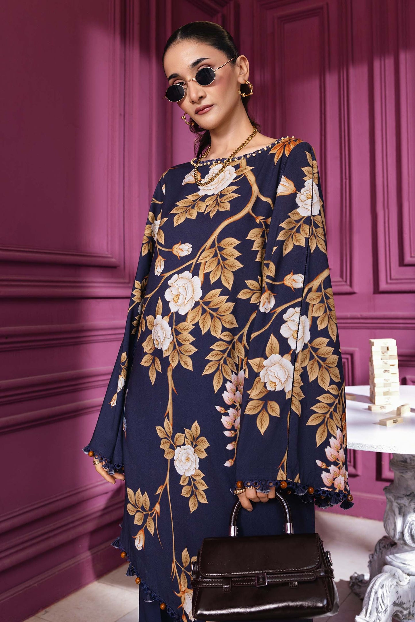 Maria B | Winter Basics 25 | MB-CUS25-1102A by Maria B - Designer Dress - Type : Ladies Clothes - Available at Saira Sultan - 100% Original 