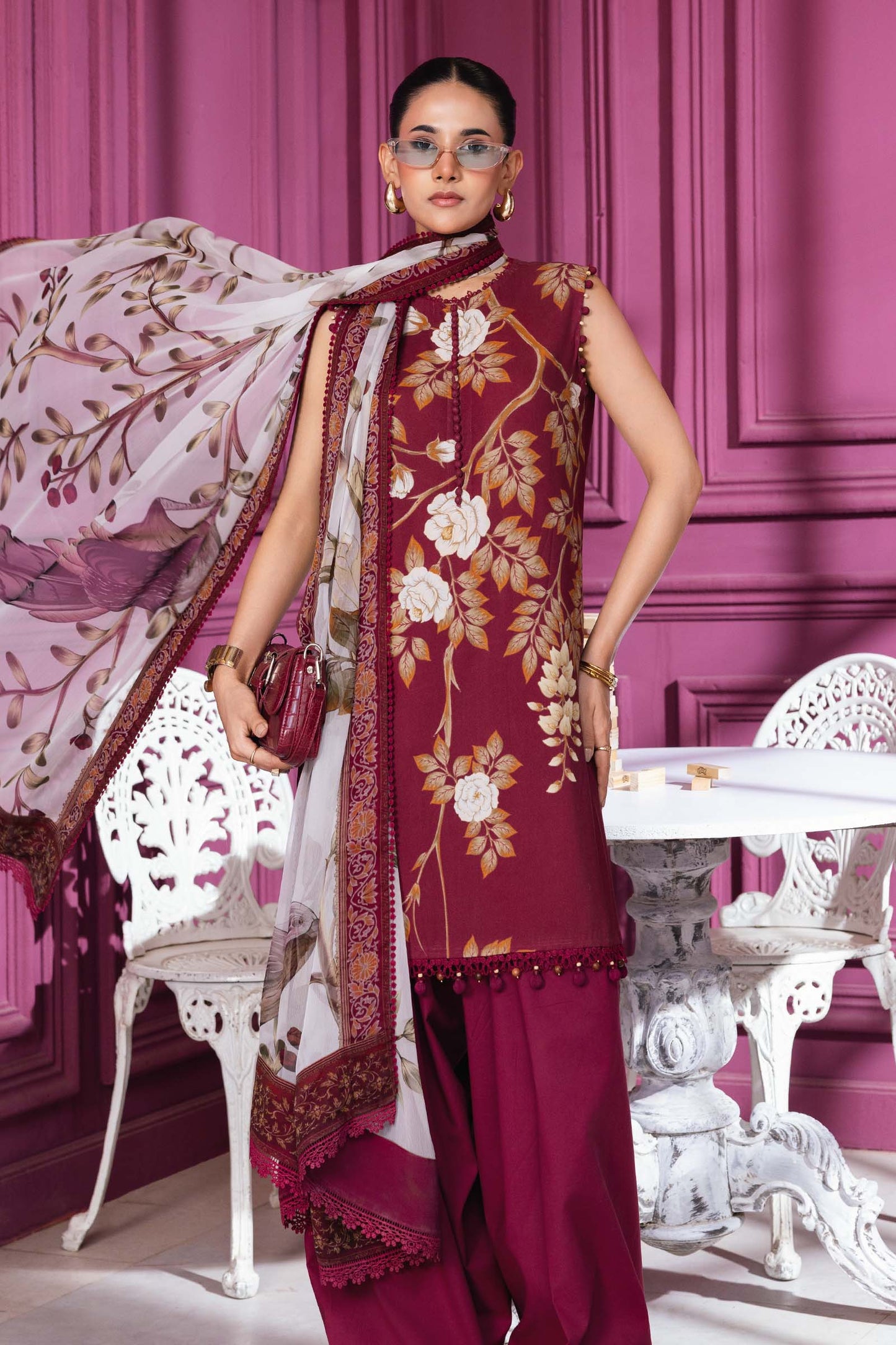 Maria B | Winter Basics 25 | MB-CUS25-1102B by Maria B - Designer Dress - Type : Ladies Clothes - Available at Saira Sultan - 100% Original 