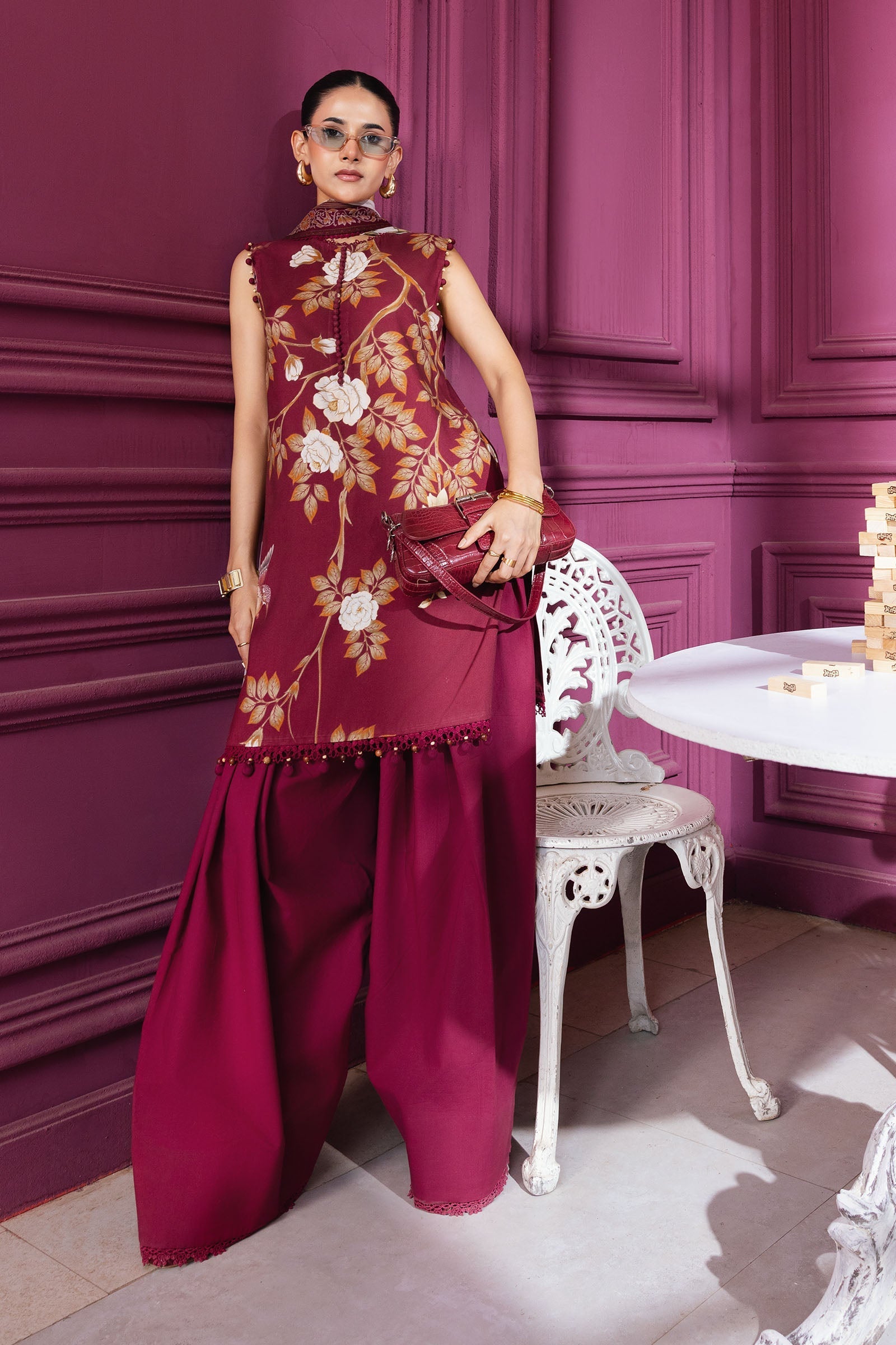 Maria B | Winter Basics 25 | MB-CUS25-1102B by Maria B - Designer Dress - Type : Ladies Clothes - Available at Saira Sultan - 100% Original 