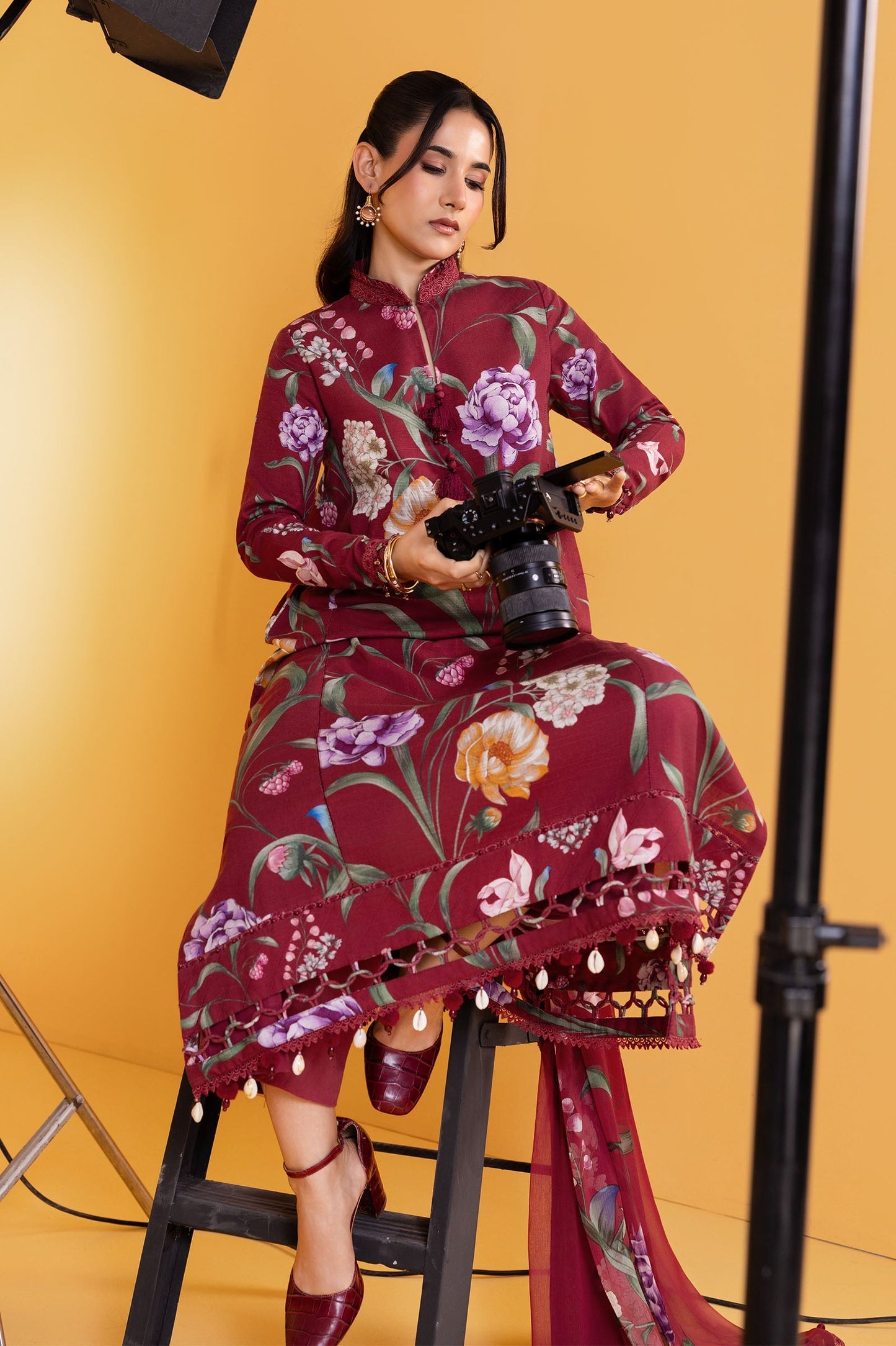 Maria B | Winter Basics 25 | MB-CUS25-1103A by Maria B - Designer Dress - Type : Ladies Clothes - Available at Saira Sultan - 100% Original 