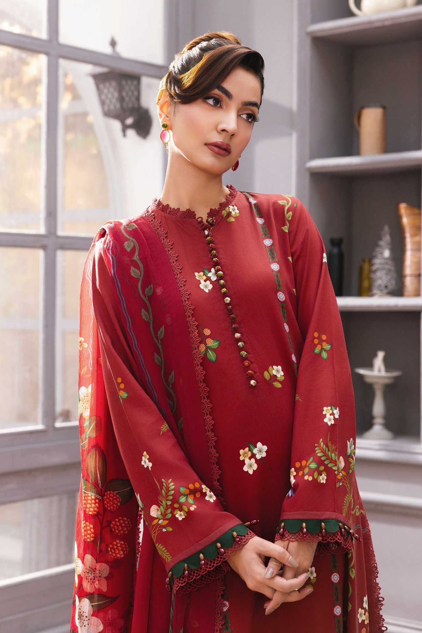 Maria B | Winter Basics 25 | MB-CUS25-1105A by Maria B - Designer Dress - Type : Ladies Clothes - Available at Saira Sultan - 100% Original 