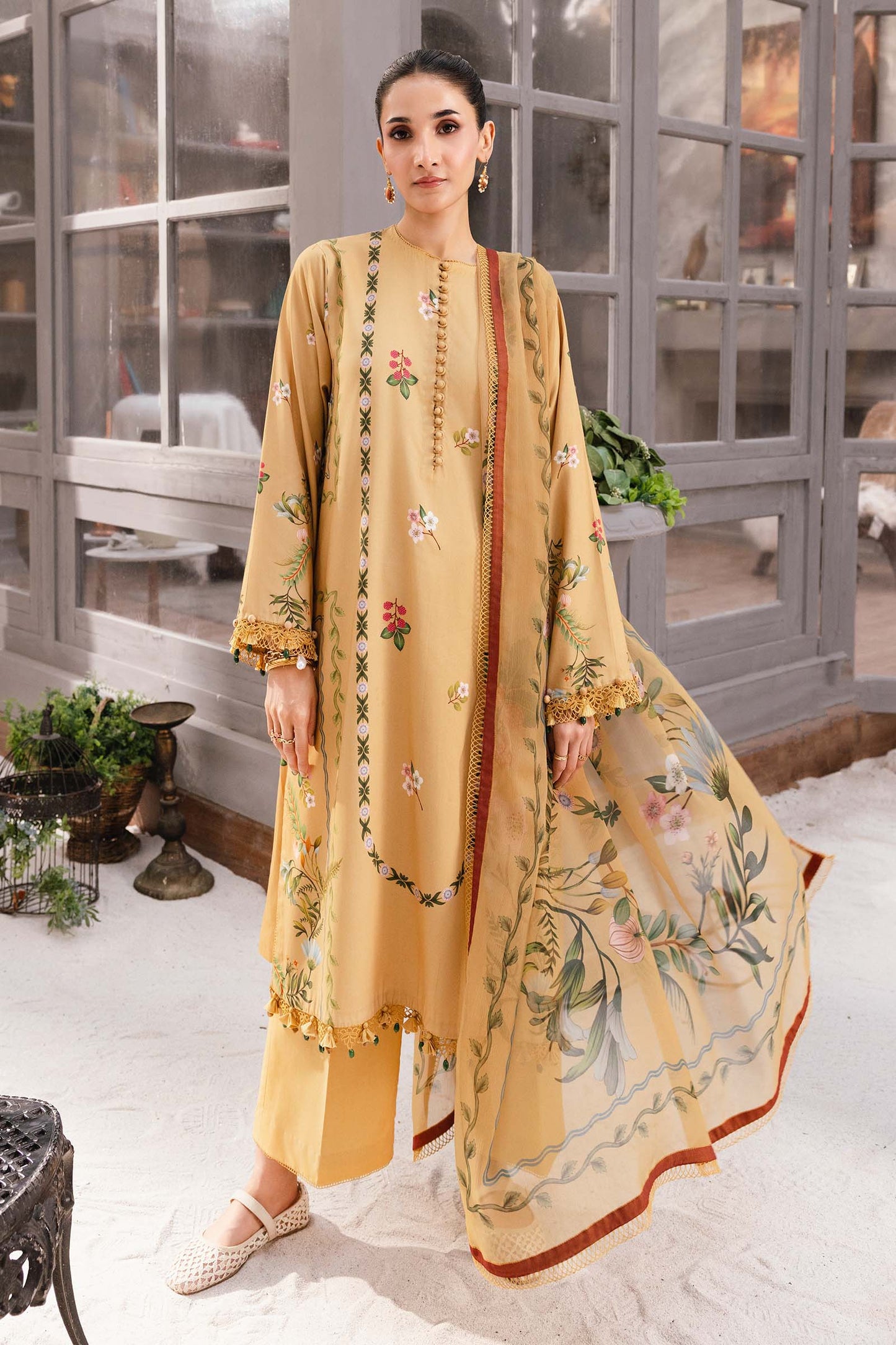 Maria B | Winter Basics 25 | MB-CUS25-1105B by Maria Osama Khan - Designer Dress - Type : Ladies Clothes - Available at Saira Sultan - 100% Original 