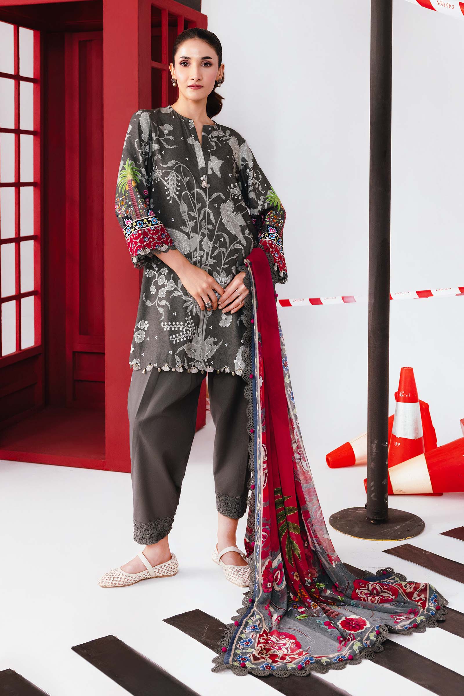 Maria B | Winter Basics 25 | MB-CUS25-1106A by Maria B - Designer Dress - Type : Ladies Clothes - Available at Saira Sultan - 100% Original 