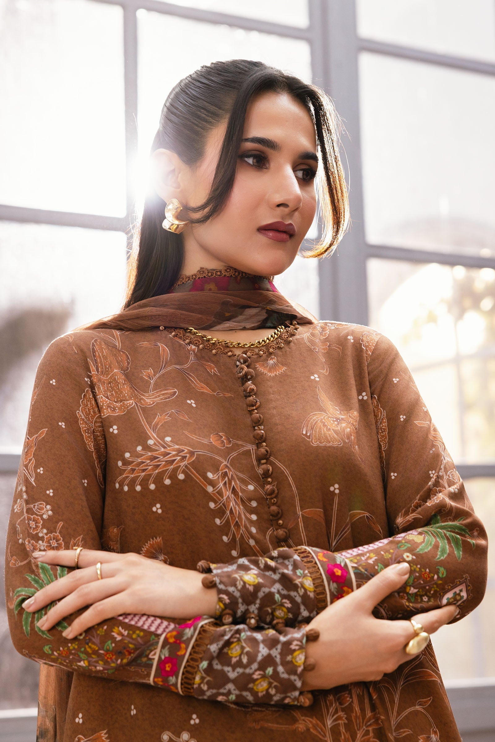 Maria B | Winter Basics 25 | MB-CUS25-1106B by Maria B - Designer Dress - Type : Ladies Clothes - Available at Saira Sultan - 100% Original 