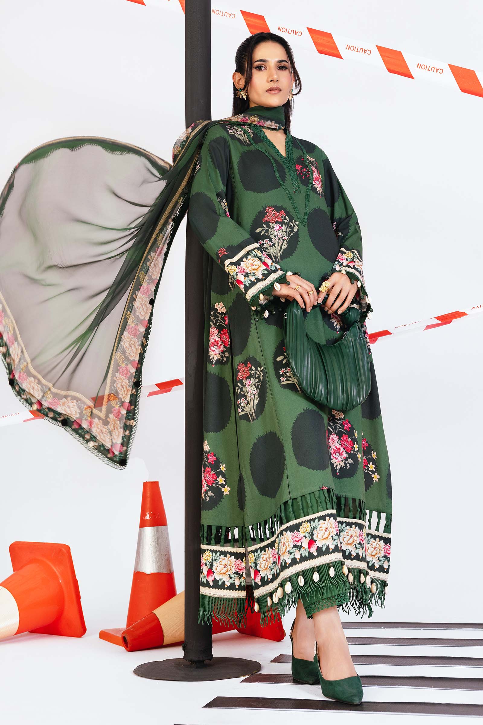 Maria B | Winter Basics 25 |MB-CUS25-1107A by Maria B - Designer Dress - Type : Ladies Clothes - Available at Saira Sultan - 100% Original 