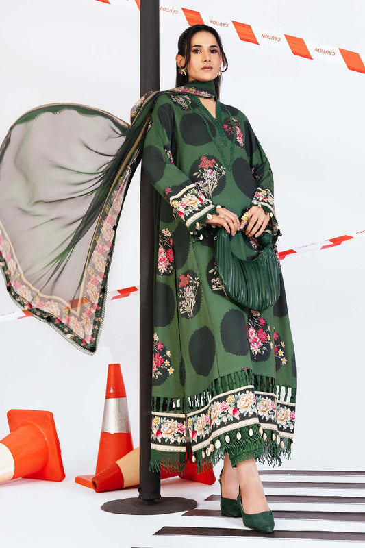 Maria B | Winter Basics 25 |MB-CUS25-1107A by Maria B - Designer Dress - Type : Ladies Clothes - Available at Saira Sultan - 100% Original 