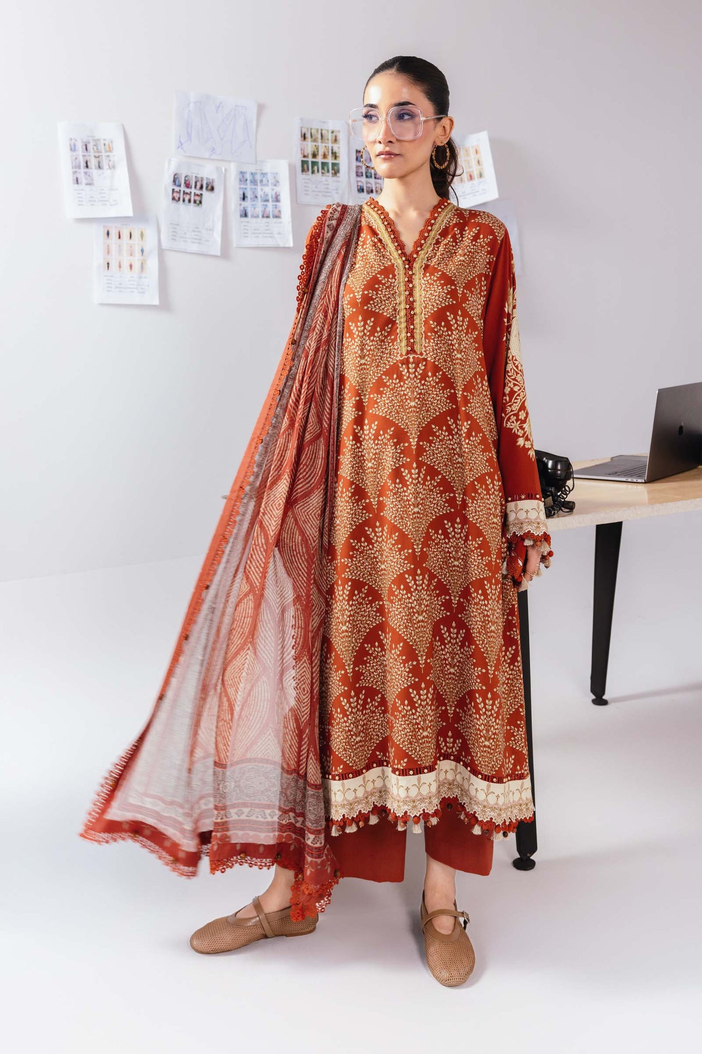 Maria B | Winter Basics 25 | MB-CUS25-1108B by Maria B - Designer Dress - Type : Ladies Clothes - Available at Saira Sultan - 100% Original 