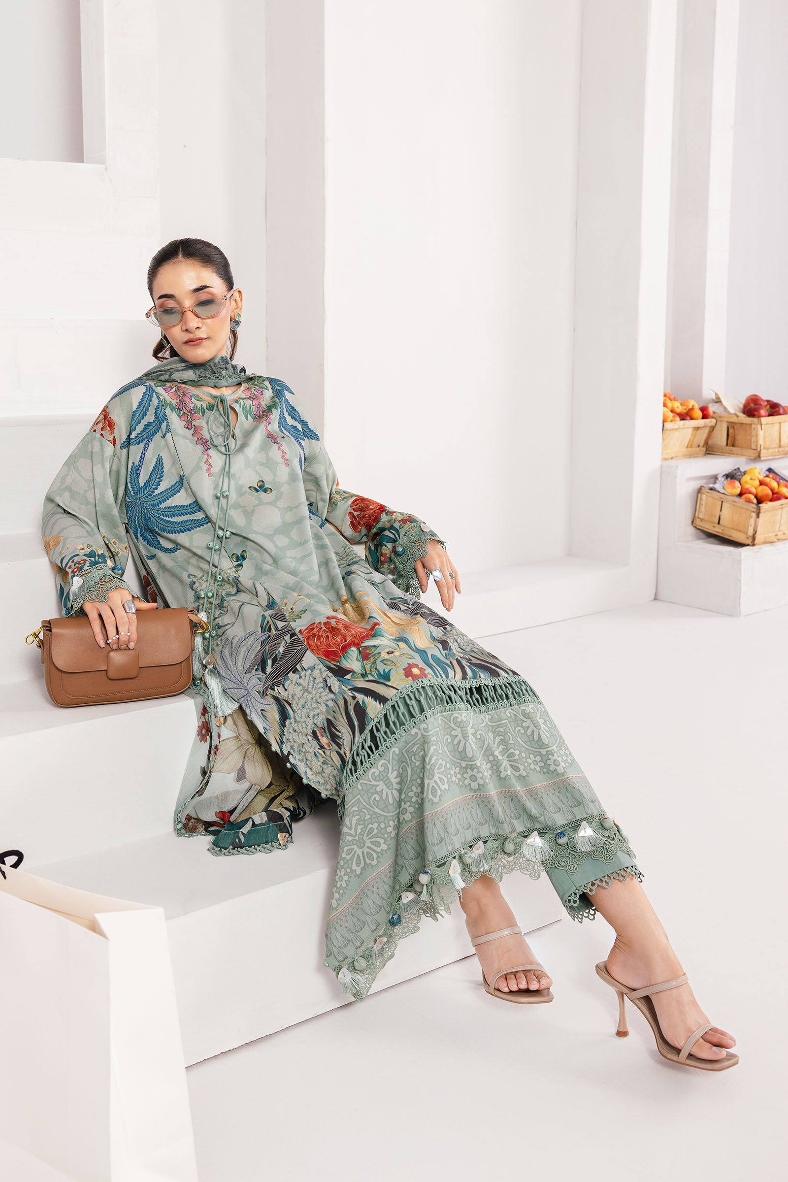 Maria B | Winter Basics 25 | MB-CUS25-1109A by Maria B - Designer Dress - Type : Ladies Clothes - Available at Saira Sultan - 100% Original 