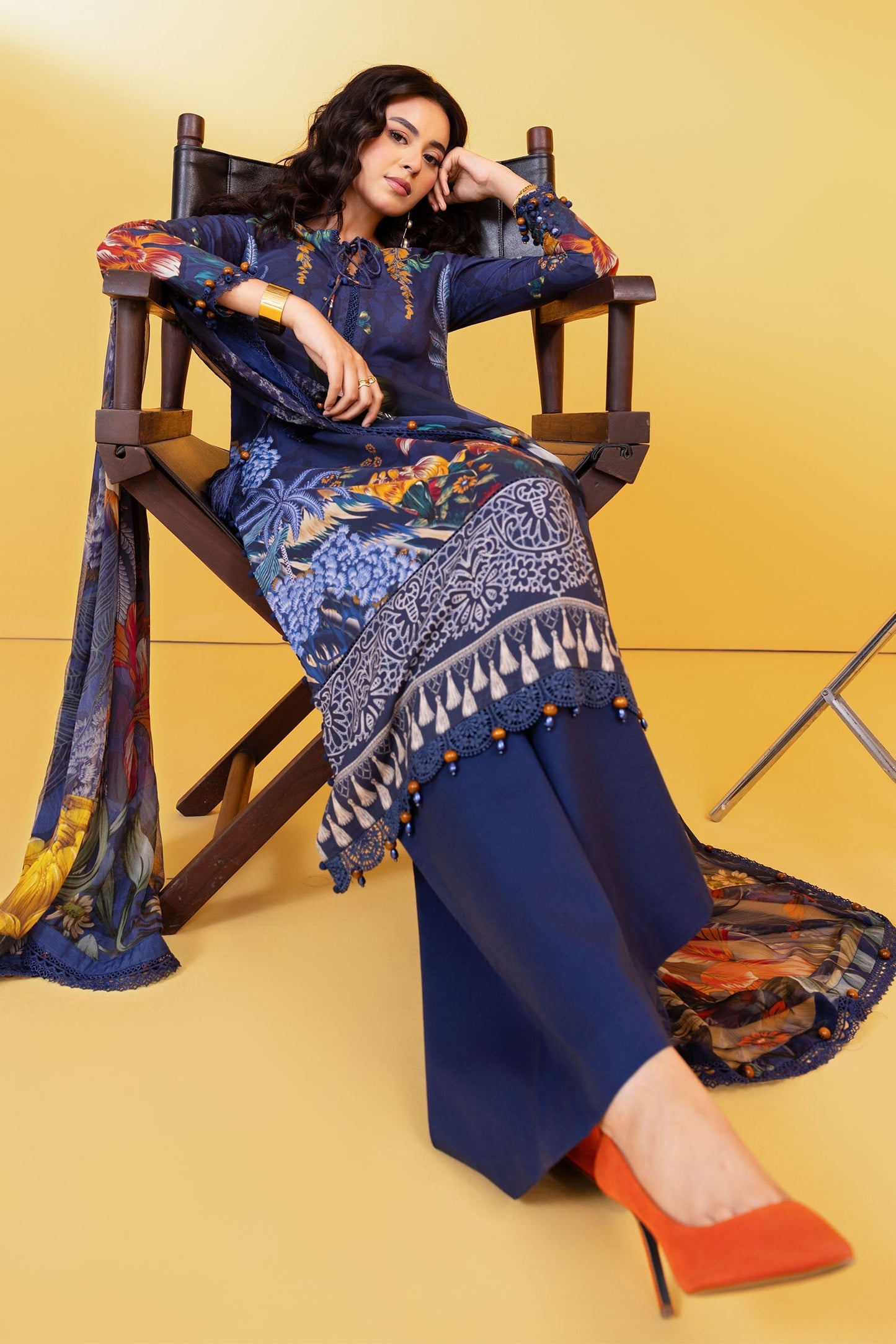 Maria B | Winter Basics 25 | MB-CUS25-1109B by Maria B - Designer Dress - Type : Ladies Clothes - Available at Saira Sultan - 100% Original 