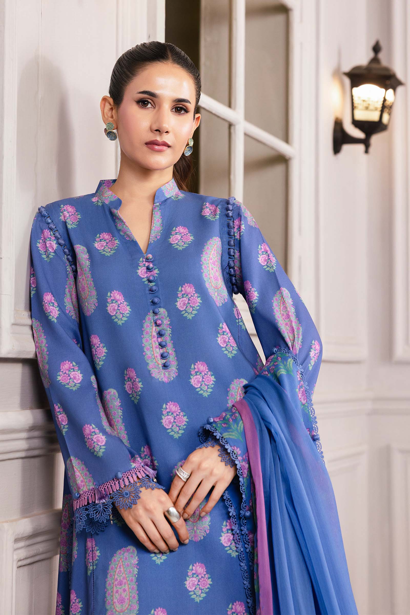 Maria B | Winter Basics 25 | MB-CUS25-1110B by Maria B - Designer Dress - Type : Ladies Clothes - Available at Saira Sultan - 100% Original 