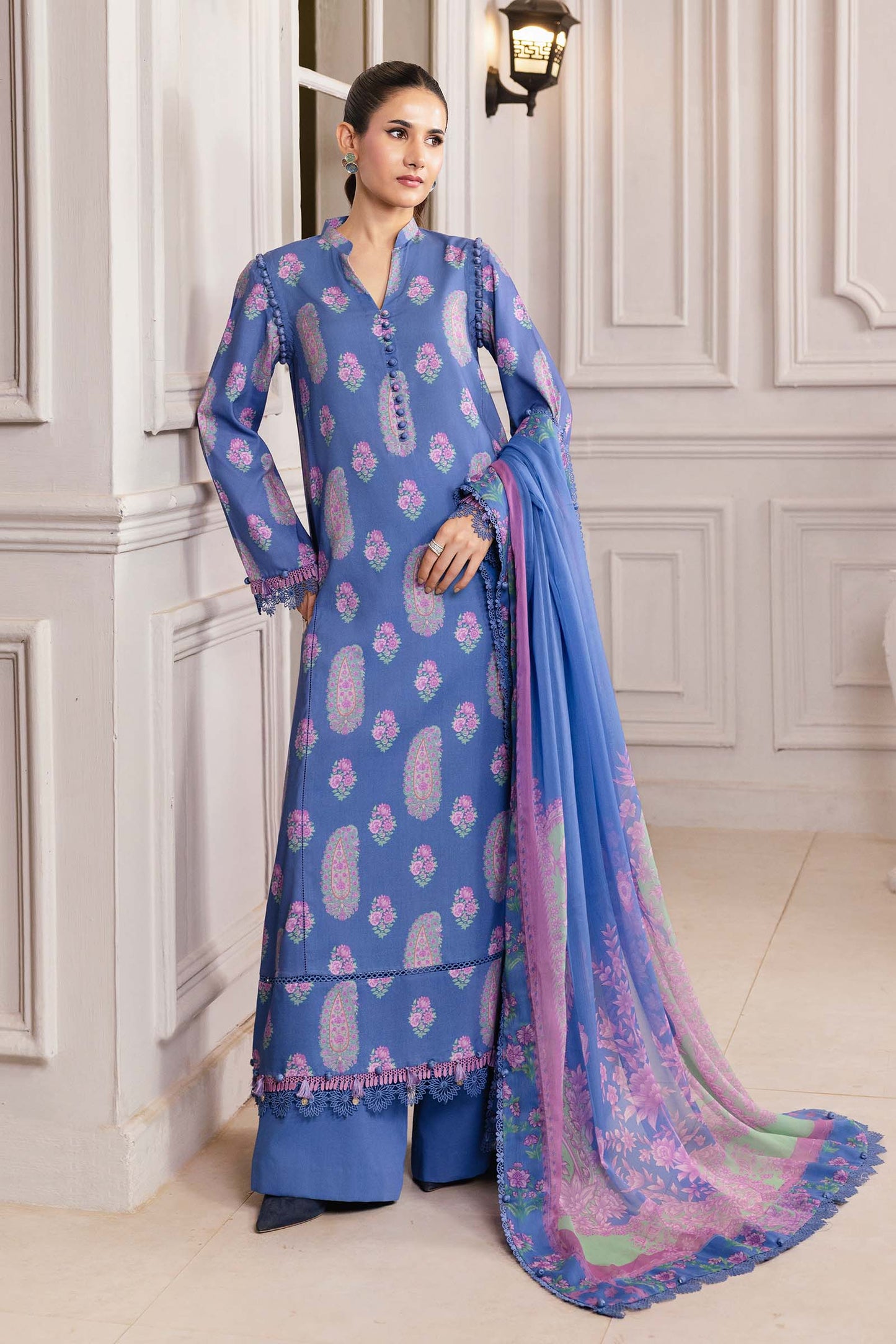 Maria B | Winter Basics 25 | MB-CUS25-1110B by Maria B - Designer Dress - Type : Ladies Clothes - Available at Saira Sultan - 100% Original 