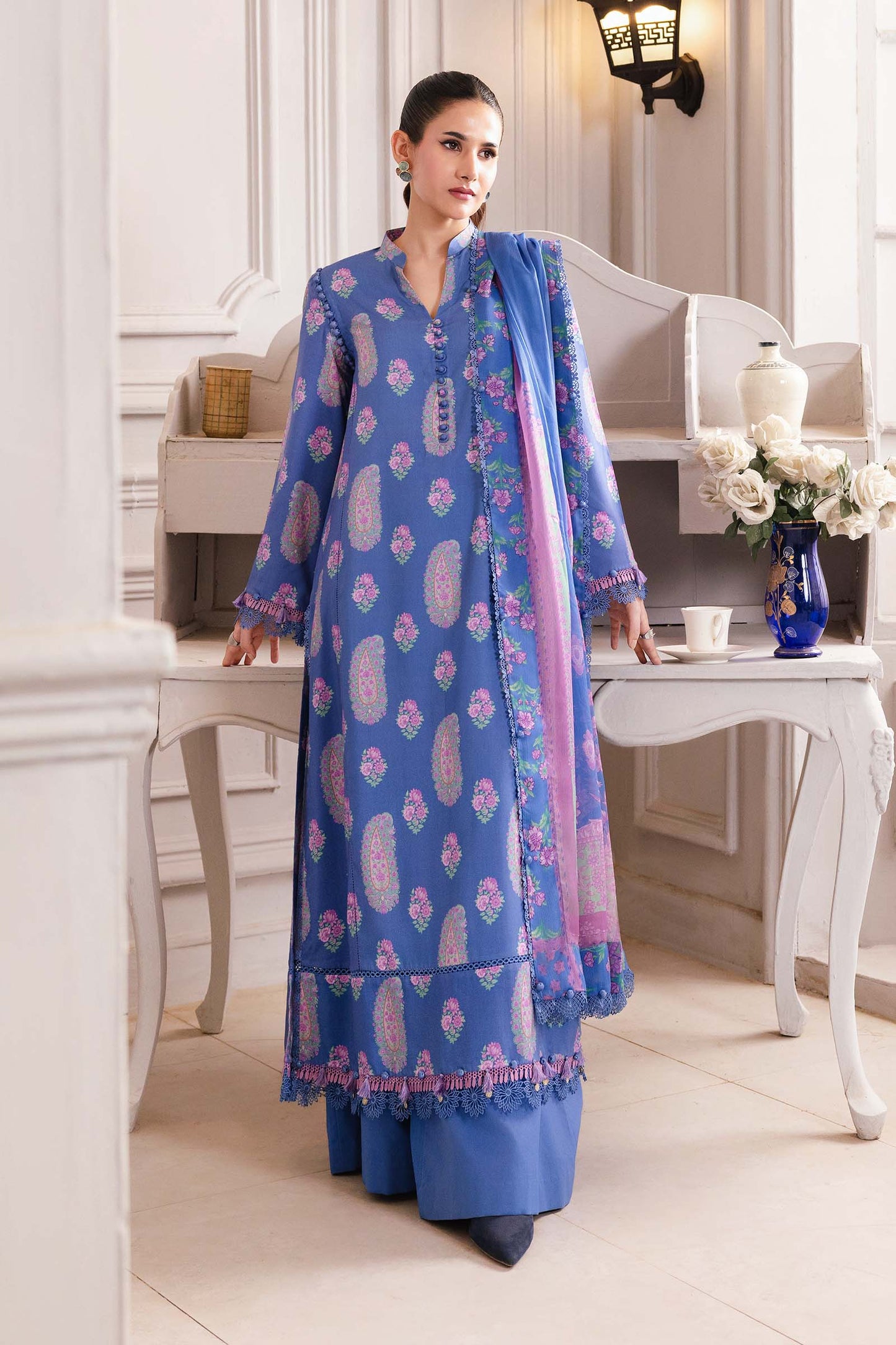 Maria B | Winter Basics 25 | MB-CUS25-1110B by Maria B - Designer Dress - Type : Ladies Clothes - Available at Saira Sultan - 100% Original 