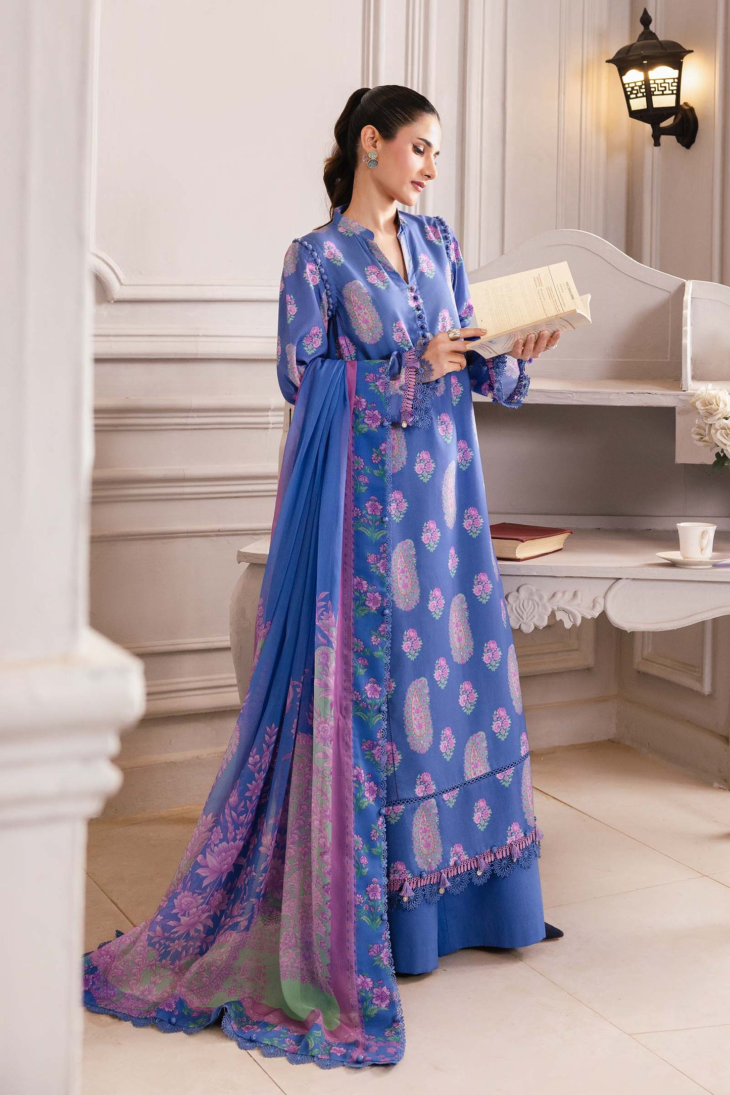 Maria B | Winter Basics 25 | MB-CUS25-1110B by Maria B - Designer Dress - Type : Ladies Clothes - Available at Saira Sultan - 100% Original 