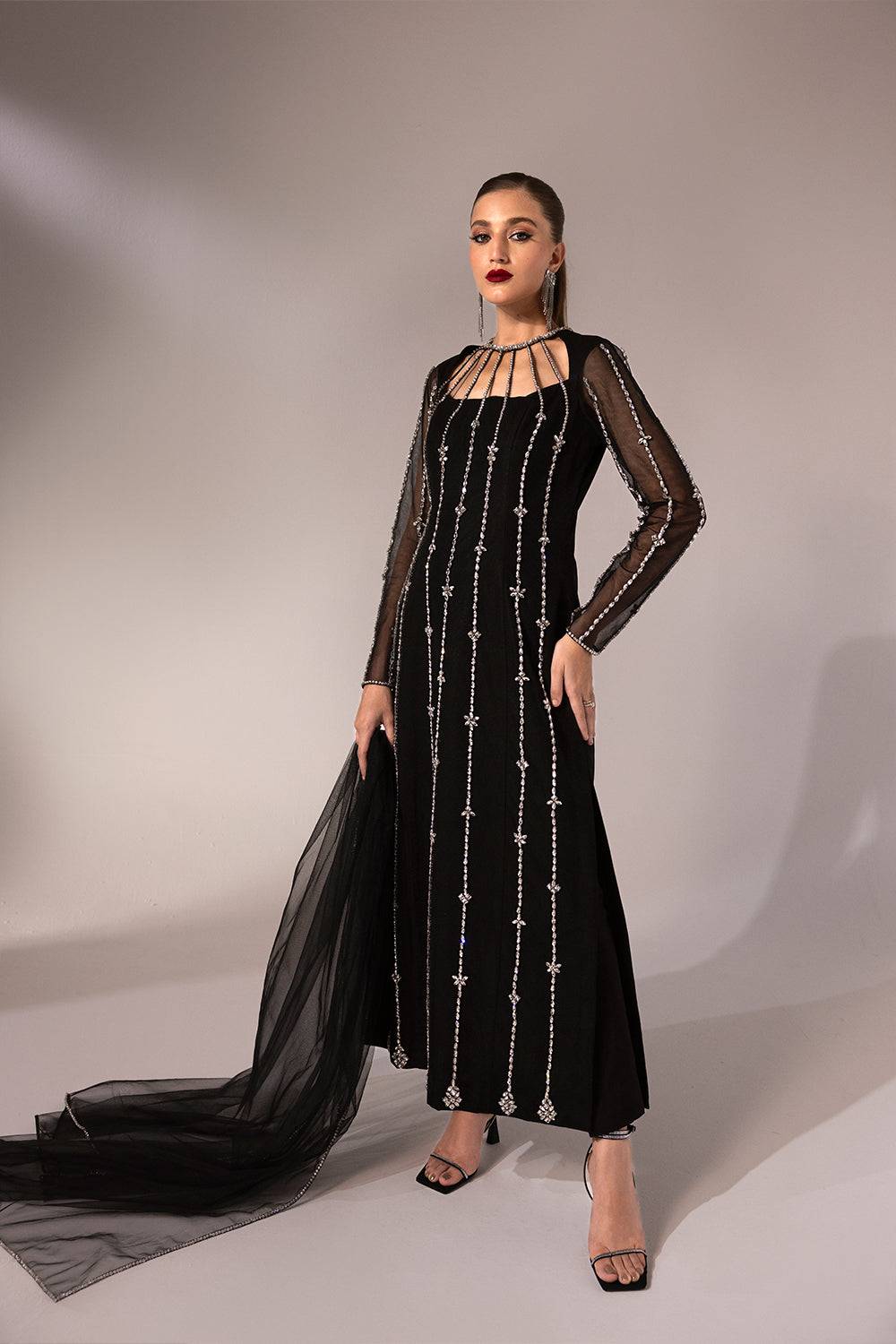 Caia | Regine Luxury Formal23 | MIDNIGHT - Pakistani Designer Dress - by Caia | Type: Formal - 100% Original at Saira Sultan