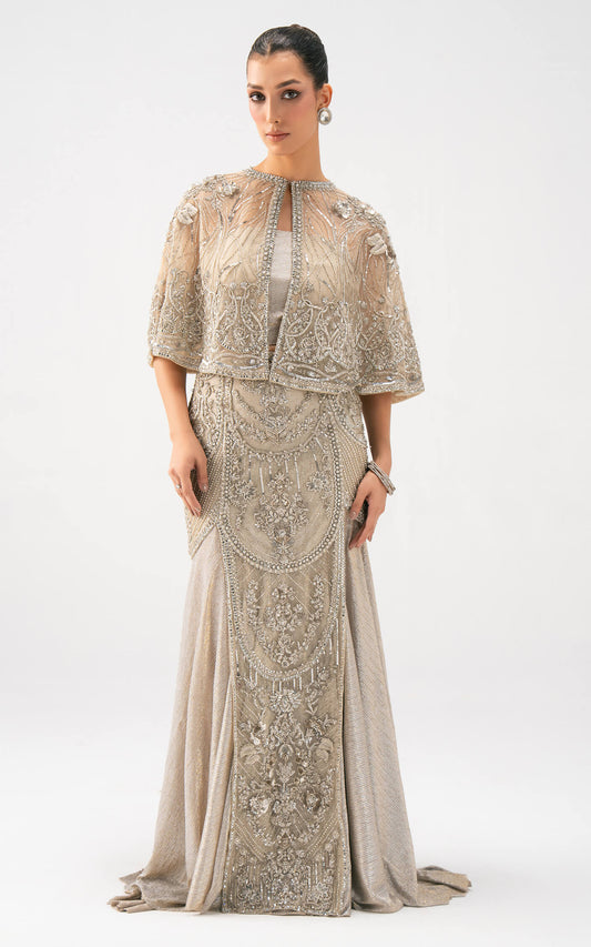 Asifa and Nabeel | Lyle Luxury Formals 25 | Celeste Embellished Gown - Pakistani Designer Dress - by Asifa and Nabeel - Type : Ladies Clothes - 100% Original at Saira Sultan