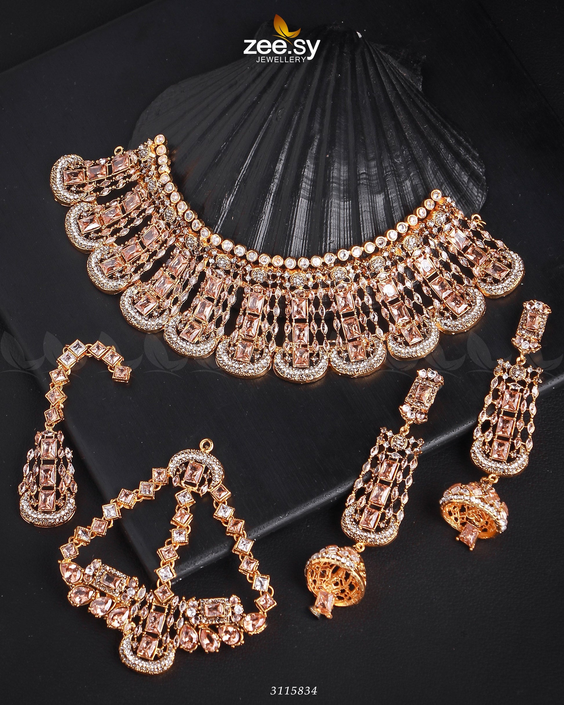 Ariana Bridal Sets Golden Champagne