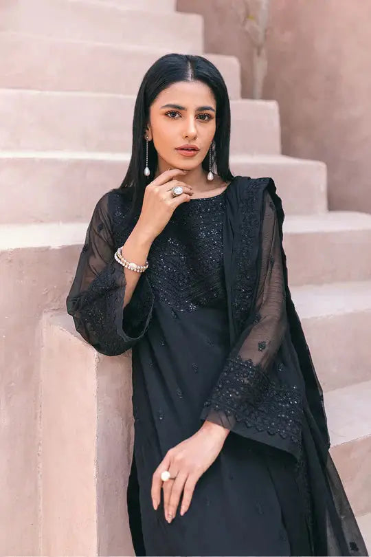 Azure | Embroidered Ensembles 3 Pcs | Charcoal Charm - Pakistani Designer Dress - by Azure | Type: Formal - 100% Original at Saira Sultan