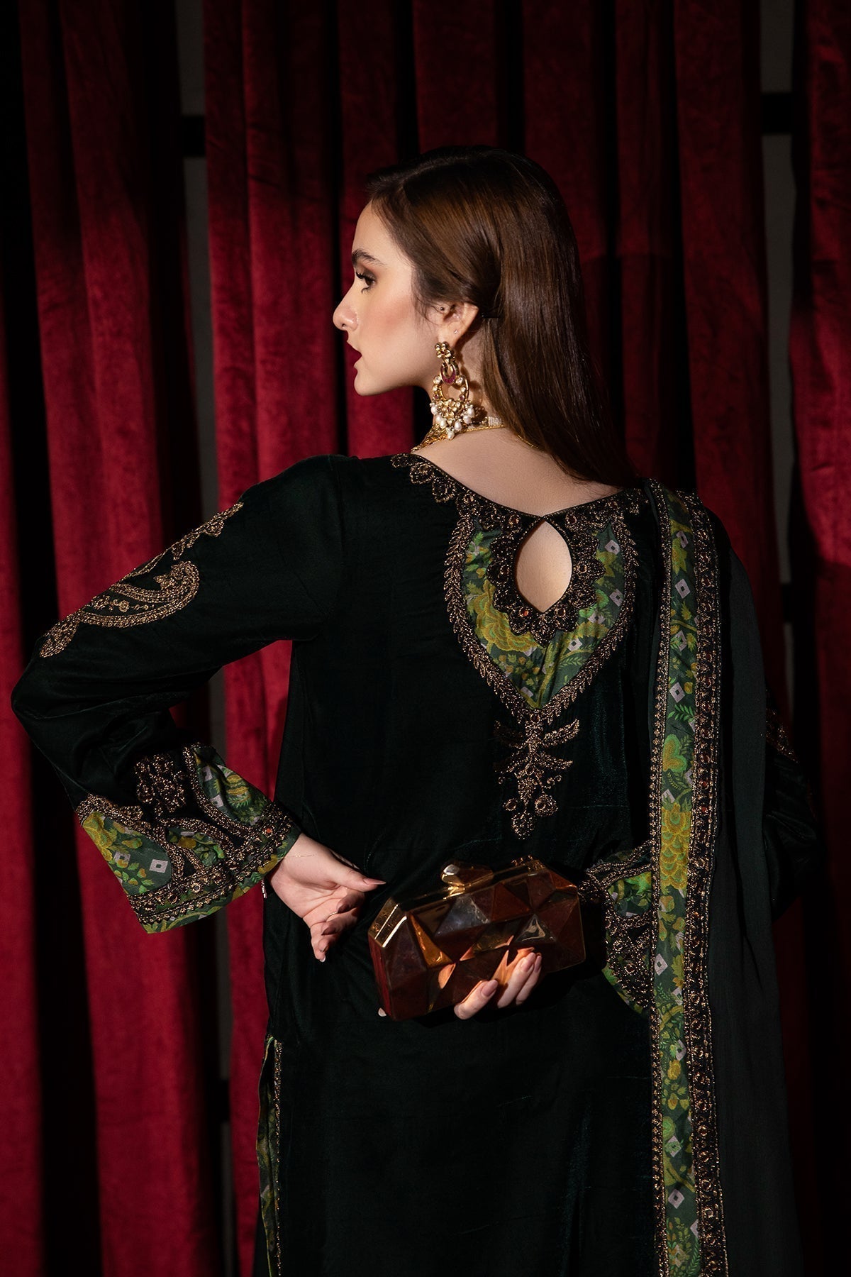 Charizma | Signora Velvet | Velvet CVT4-03 - Pakistani Designer Dress - by Charizma | Type: Ladies Clothes - 100% Original at Saira Sultan
