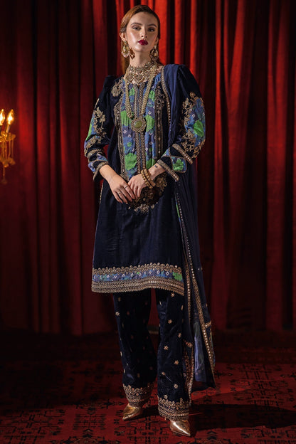 Charizma | Signora Velvet | Velvet CVT4-09 - Pakistani Designer Dress - by Charizma | Type: Ladies Clothes - 100% Original at Saira Sultan